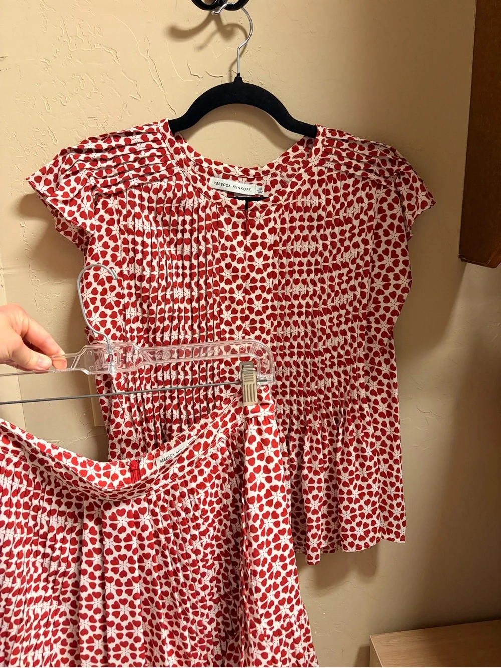 Rebecca Minkoff Red Hearts Matching Set